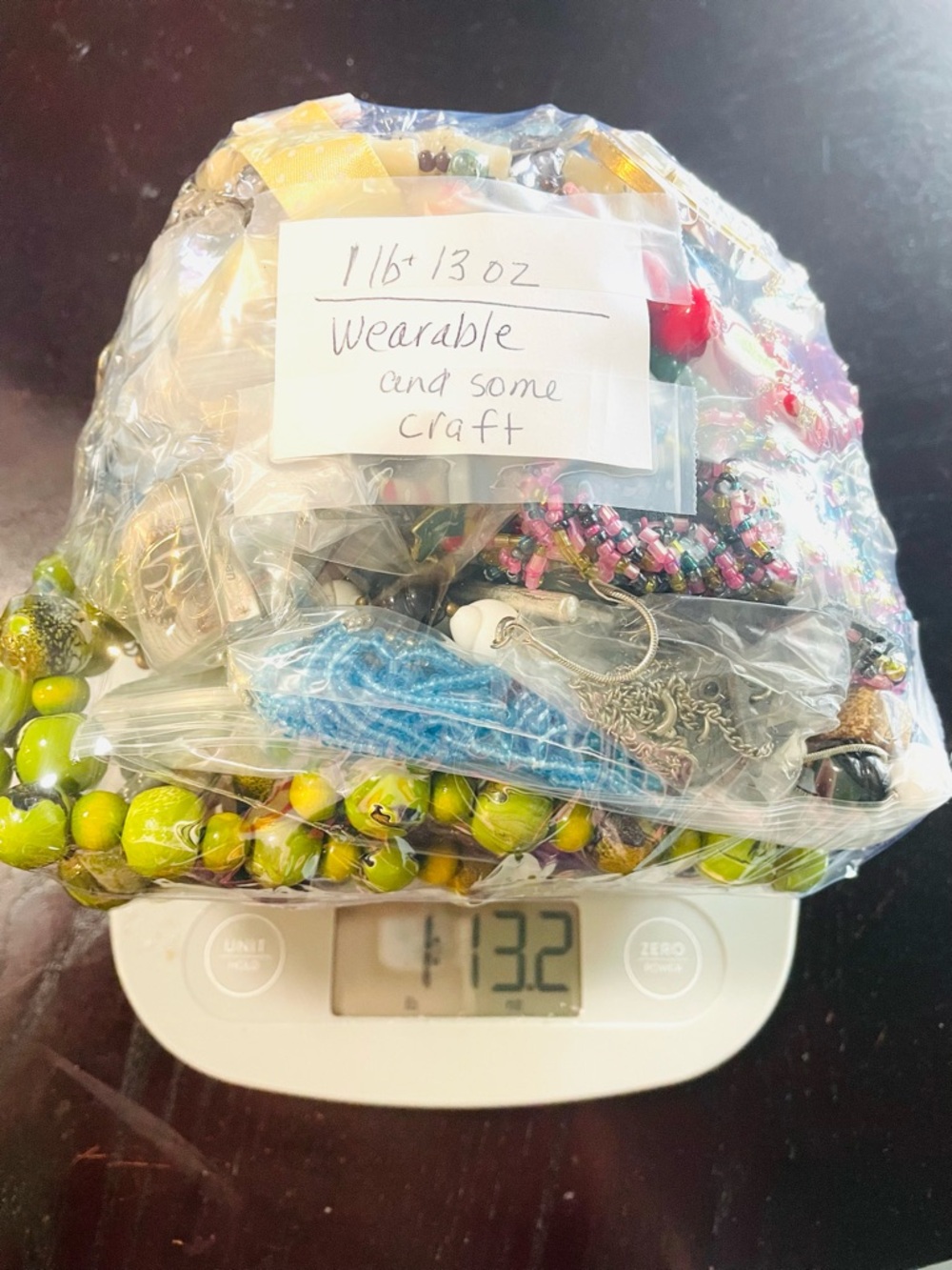 Mystery Assorted Beaded & Charm Jewelry Lot Wearable and Craft